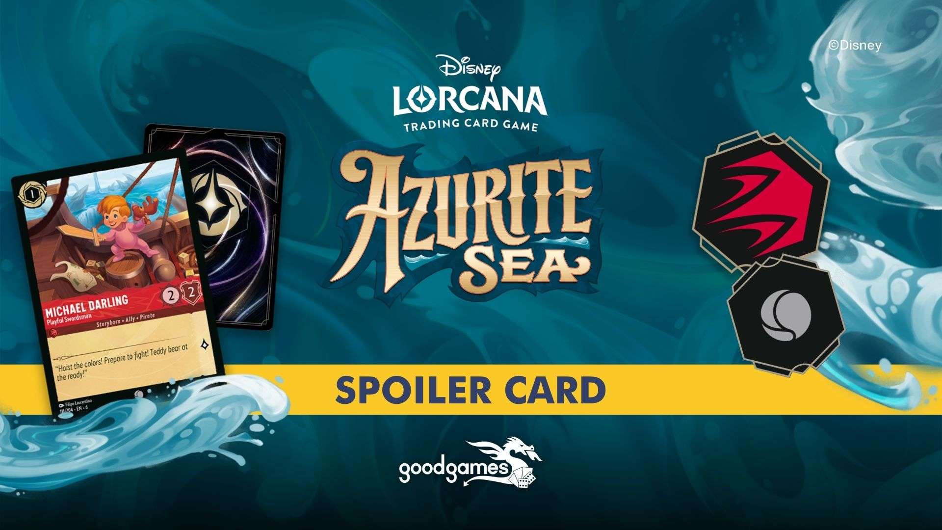 Disney Lorcana Azurite Sea Spoiler Card Good Games Disney Lorcana Azurite Sea Spoiler Card Good Games