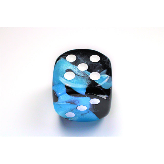 CHX DG5046 Gemini Black-Shell/White - 50mm - d6 Dice with Pips
