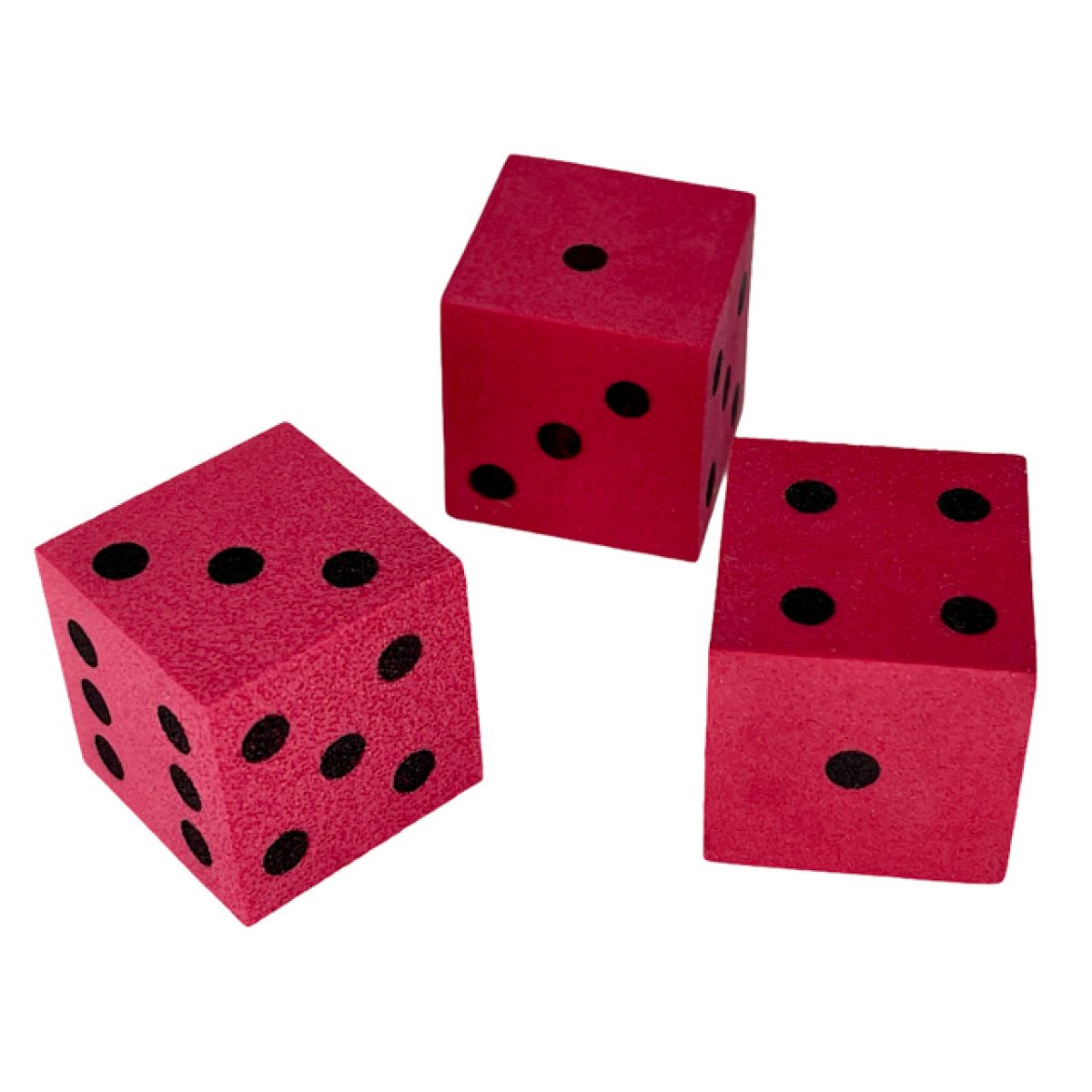 Chessex - CHX KOP10933 25mm Foam Square Cornered w/Pips Red/black - Good Games