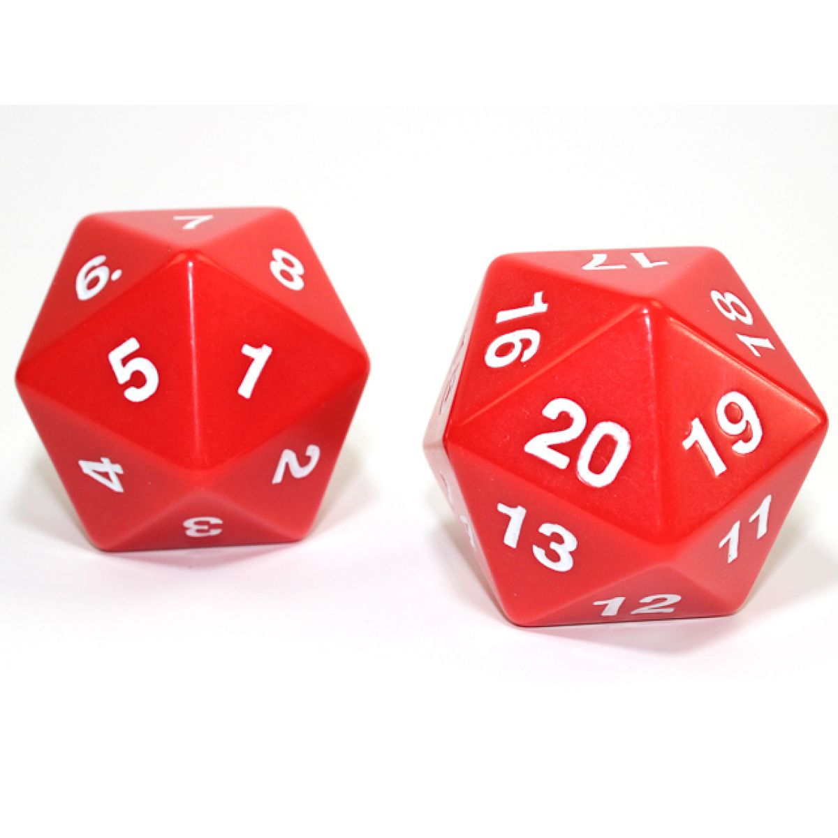 Chessex - CHX KOP11677 55mm Jumbo d20 Opaque Red w/white countdown die (Preorder) - Good Games