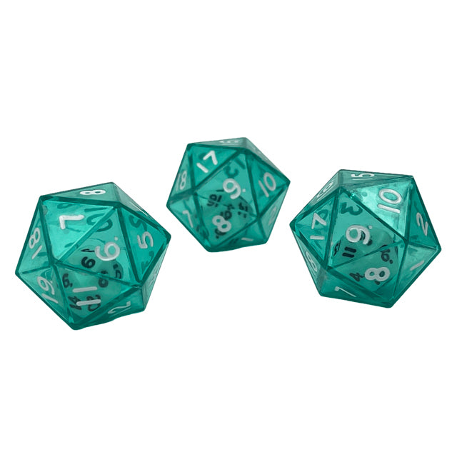 Chessex D20 Double Dice Green/white (CHX KOP12604) (Preorder) - Good Games