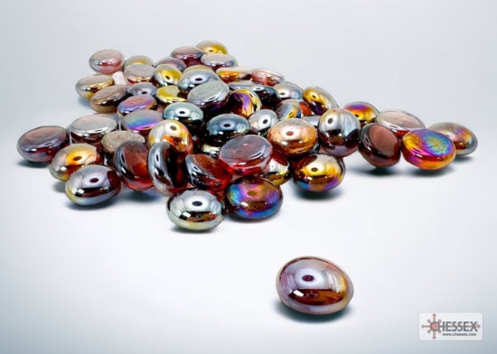 Chessex - CHX 01177 Iridized Amethyst Glass Stones Tube - Good Games