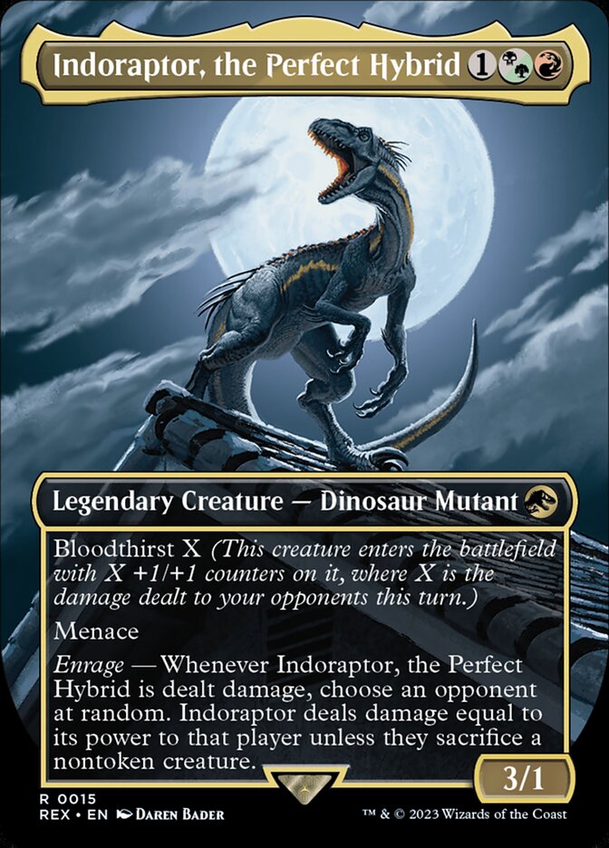 Indoraptor the Perfect Hybrid Borderless 15 (Universes Beyond: Jurassic World Collection) - Borderless