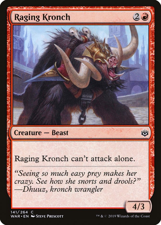 Raging Kronch 141/264 (War of the Spark)