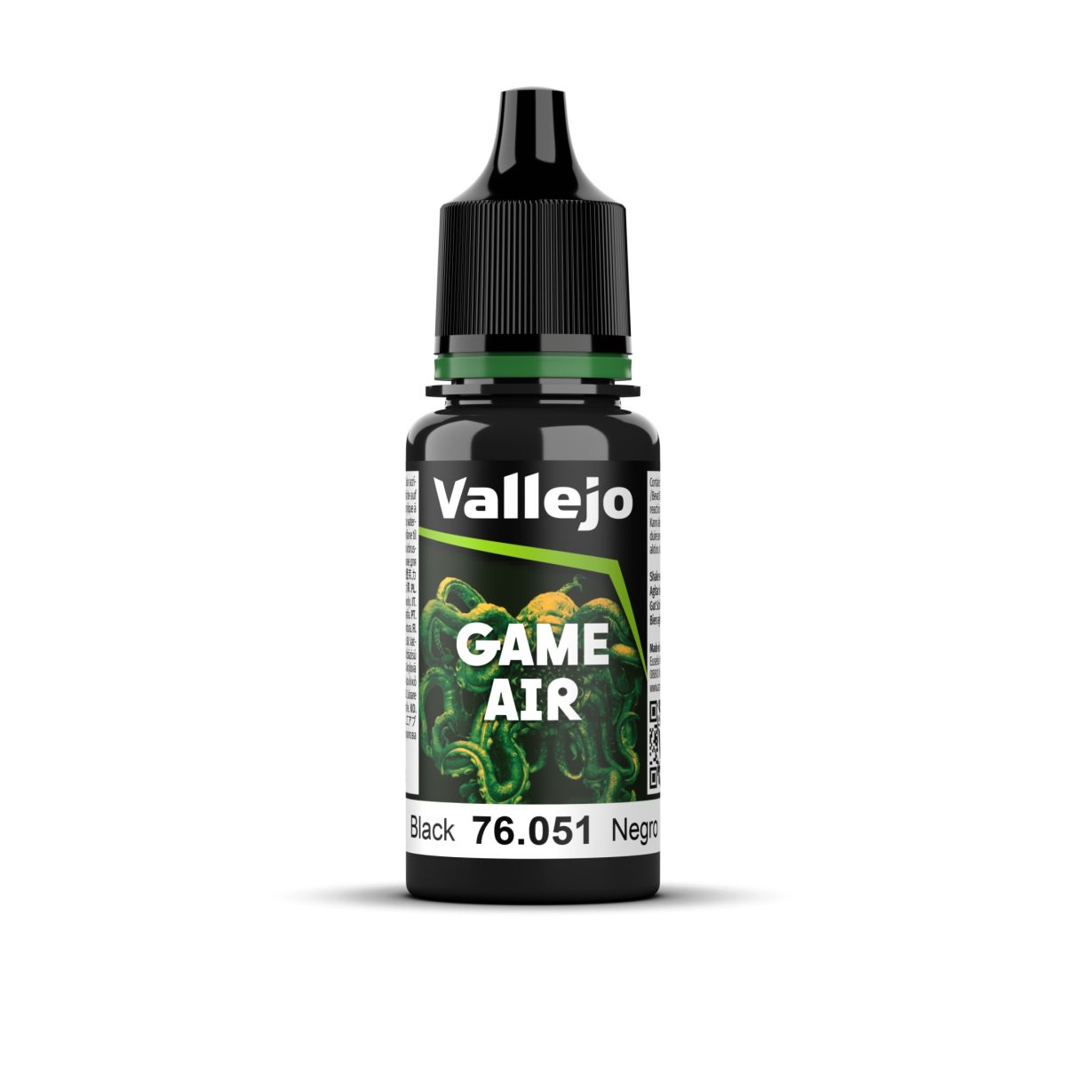 Vallejo Game Air - Black 18ml - Good Games