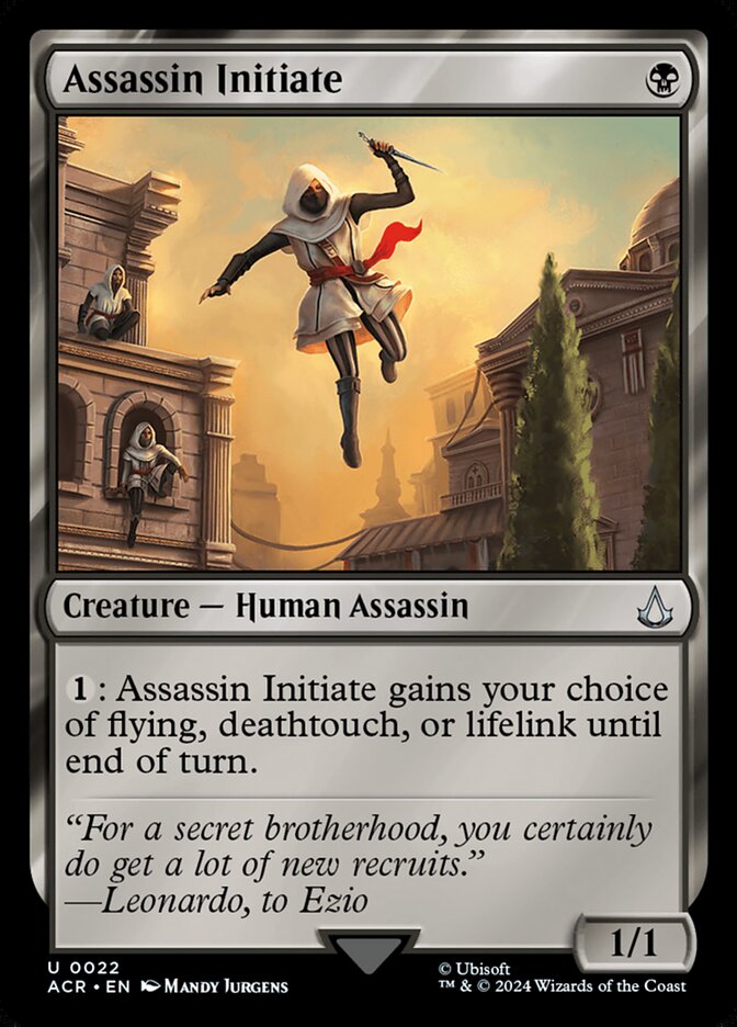 Assassin Initiate 22/110 (Universes Beyond: Assassin's Creed) - Foil