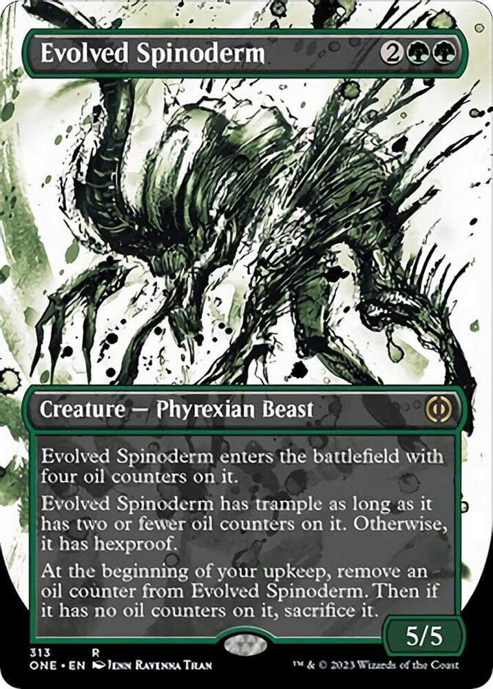 Evolved Spinoderm 313 (Phyrexia: All Will Be One) - Borderless Foil