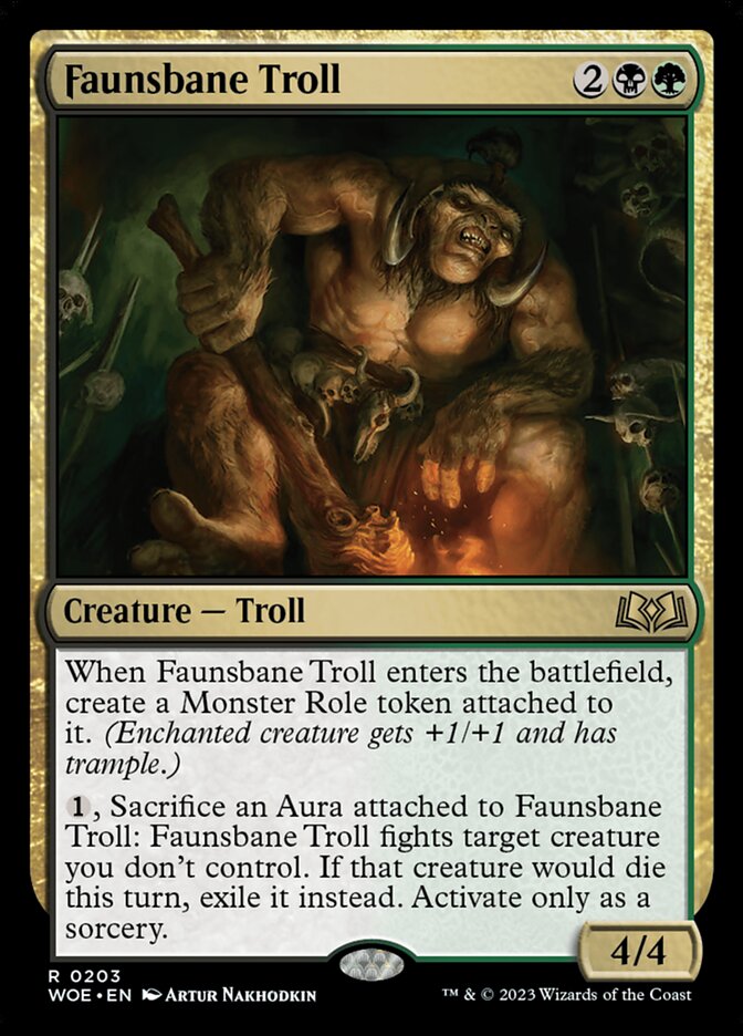 Faunsbane Troll 203/276 (Wilds of Eldraine) - Foil