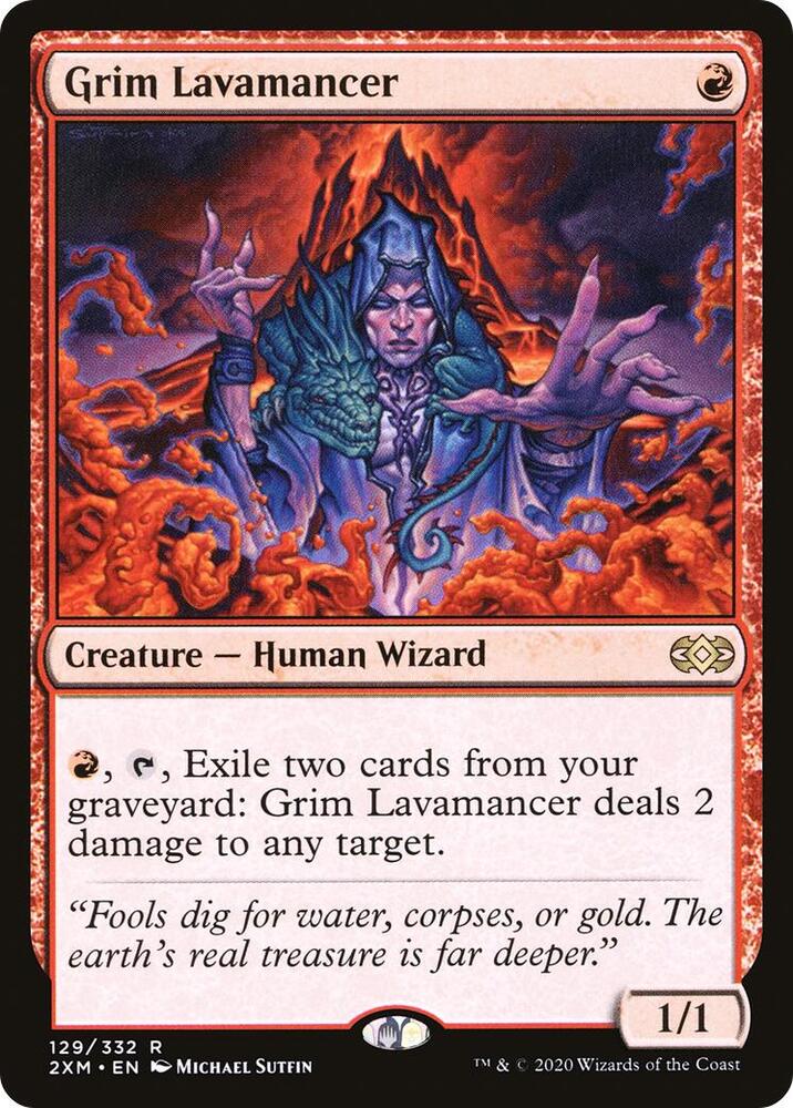 Grim Lavamancer 129 (Double Masters) - Foil