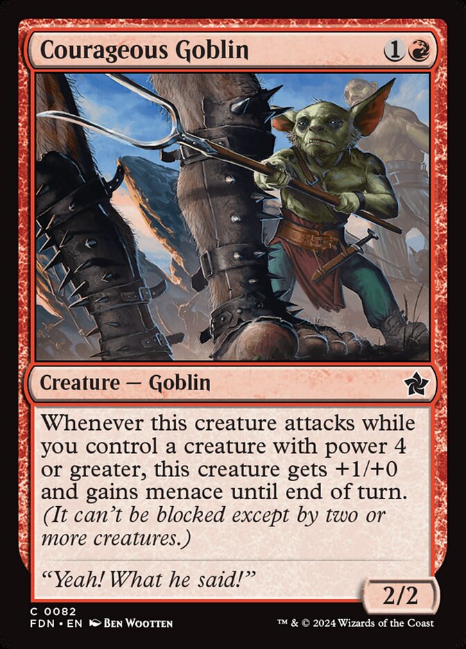 Courageous Goblin 82/291 (Foundations)