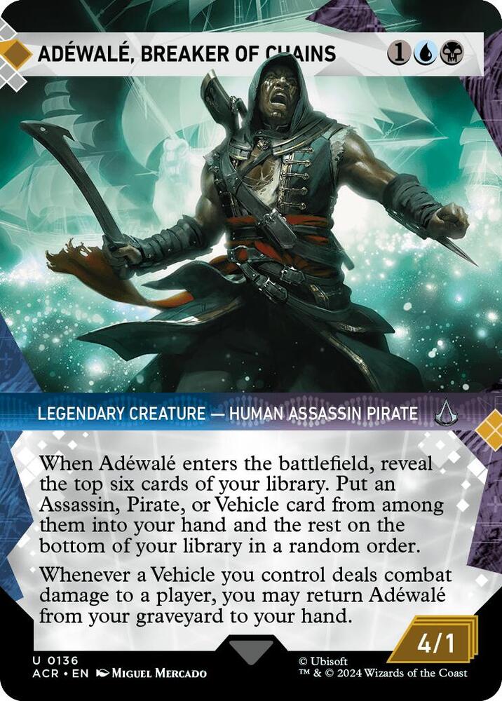 Adéwalé, Breaker of Chains 136 (Universes Beyond: Assassin's Creed) - Showcase Foil