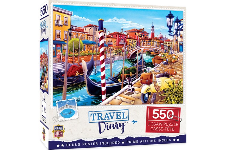 MasterPieces - Travel Diary Venice 550 Piece Jigsaw - Good Games