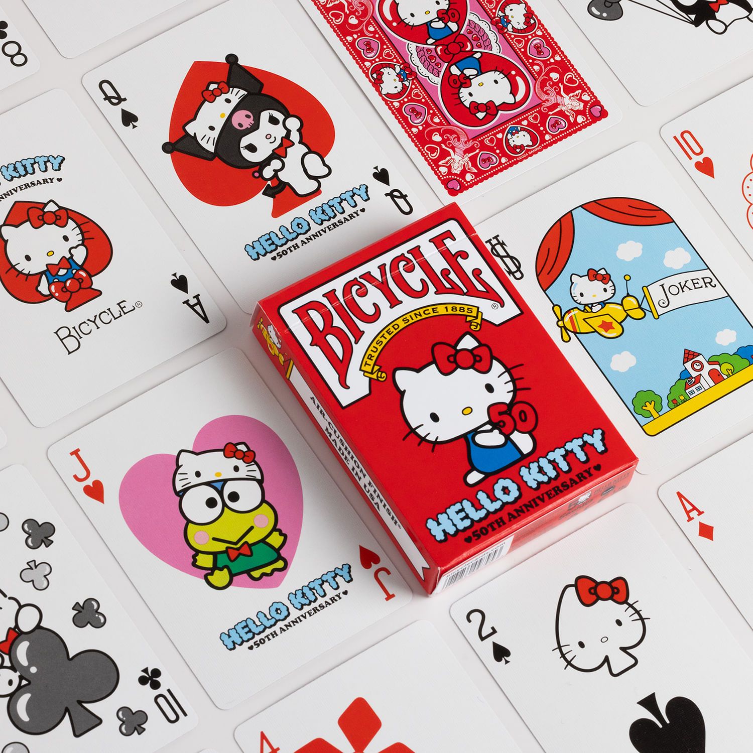 Bicycle Hello Kitty 50th Anniversary Playing Cards - Good Games