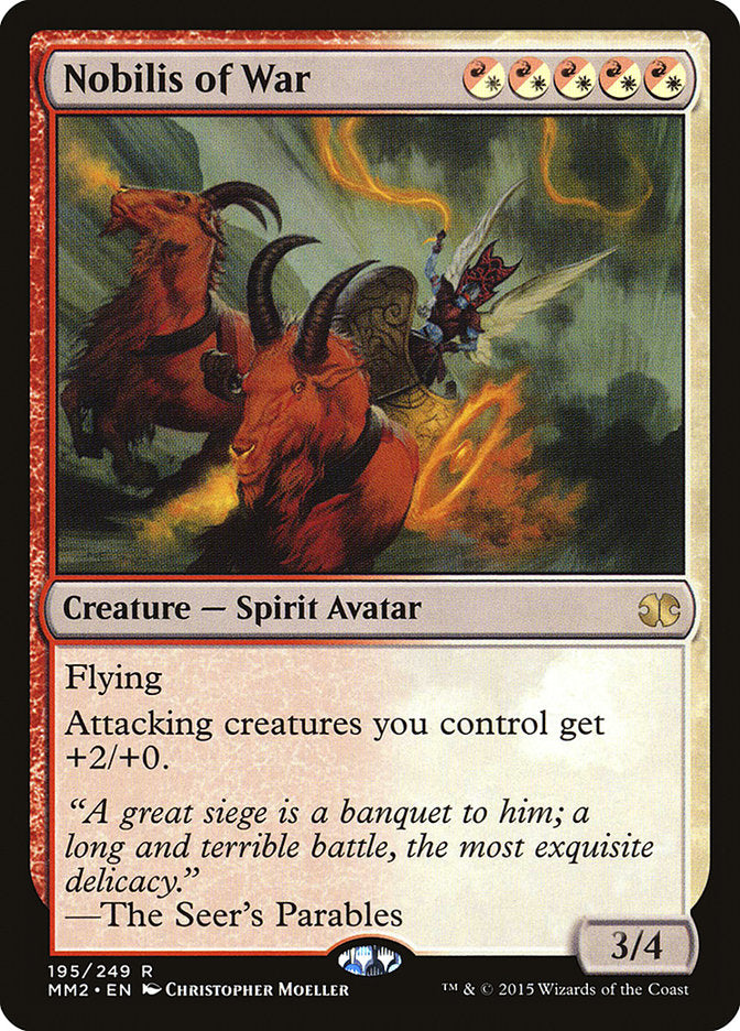 Nobilis of War 195/249 (Modern Masters 2015)