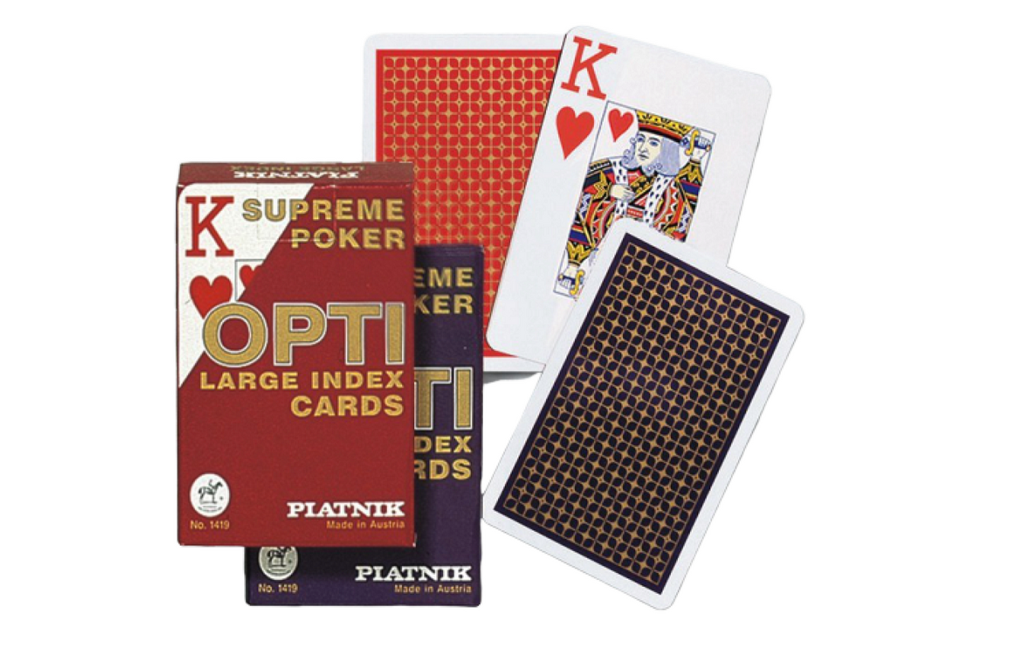 Piatnik: Opti Poker Large Index Playing Cards - Good Games