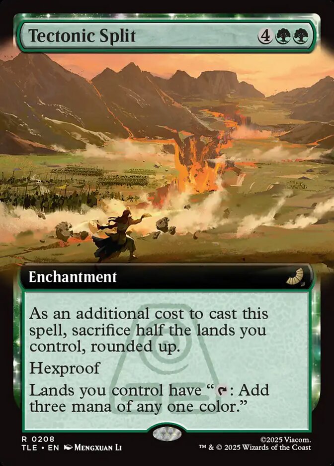 Tectonic Split Extended Art 208 (Avatar: The Last Airbender: Eternal-Legal) - Extended Art Foil