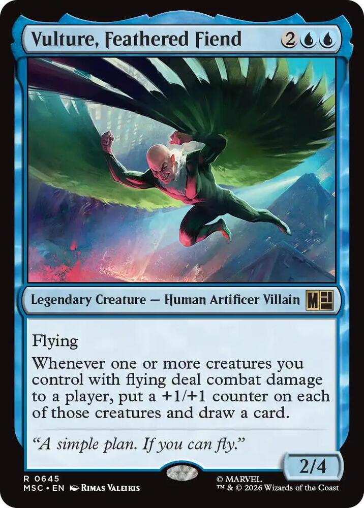 Vulture, Feathered Fiend 645 (Commander: Marvel Super Heroes) - Foil