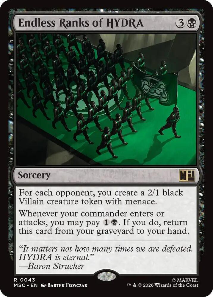 Endless Ranks of HYDRA 43 (Commander: Marvel Super Heroes) - Surge Foil