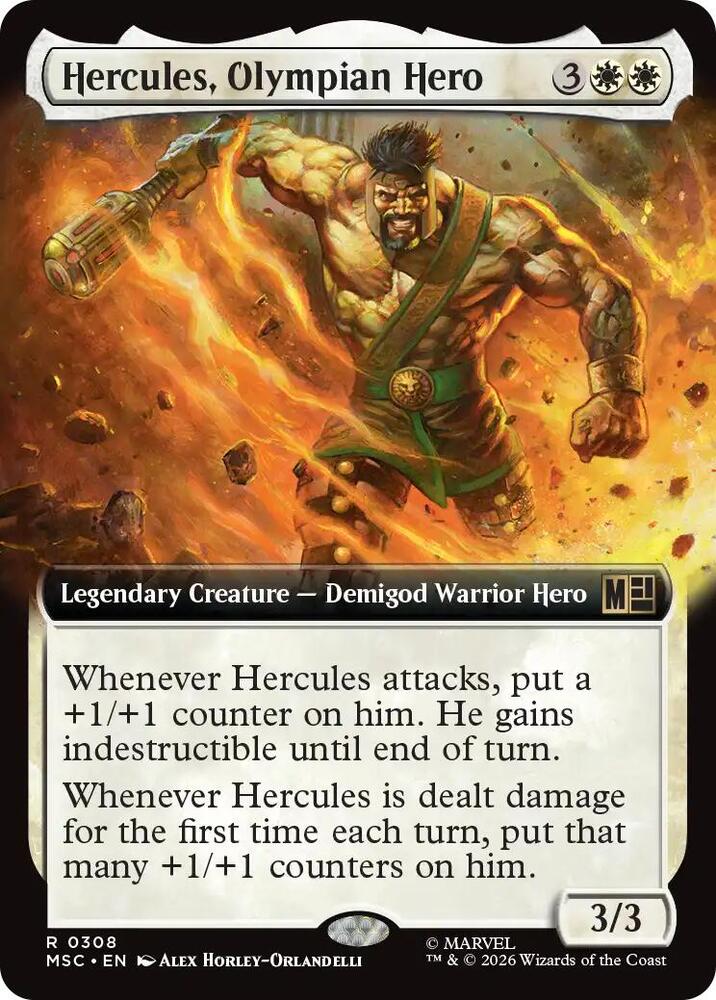 Hercules, Olympian Hero 308 (Commander: Marvel Super Heroes) - Extended Art