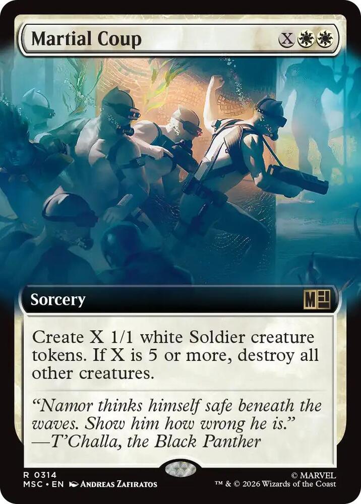 Martial Coup 314 (Commander: Marvel Super Heroes) - Extended Art