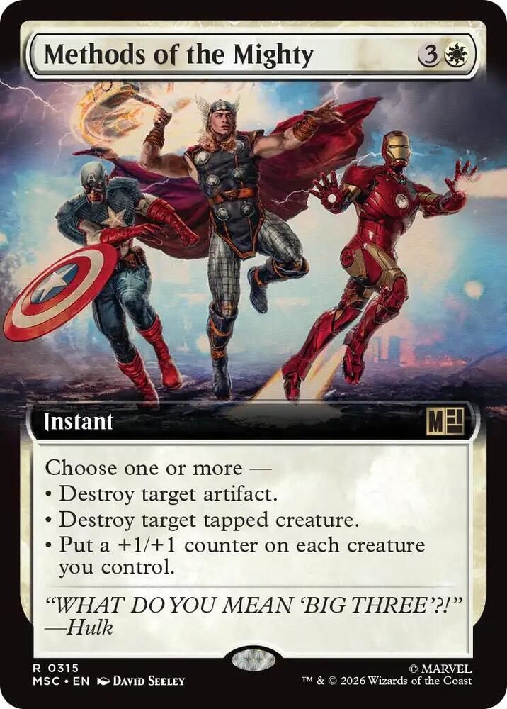 Methods of the Mighty 315 (Commander: Marvel Super Heroes) - Extended Art