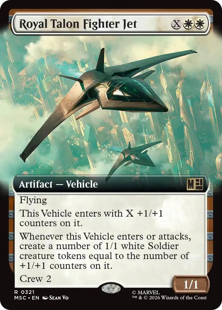 Royal Talon Fighter Jet 321 (Commander: Marvel Super Heroes) - Extended Art