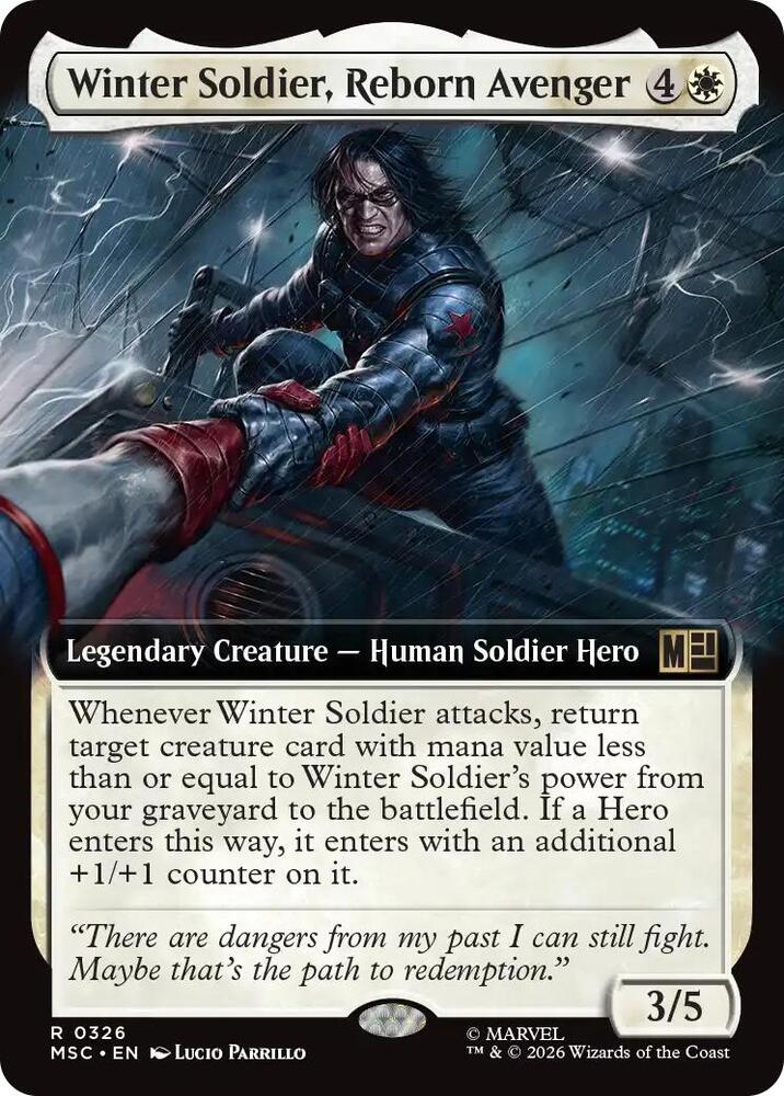 Winter Soldier, Reborn Avenger 326 (Commander: Marvel Super Heroes) - Extended Art