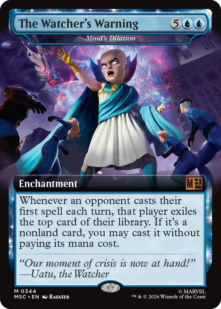 The Watcher's Warning // Minds Dilation 344 (Commander: Marvel Super Heroes) - Extended Art