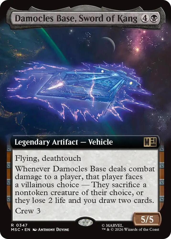 Damocles Base Sword of Kang Extended Art 347 (Commander: Marvel Super Heroes) - Extended Art