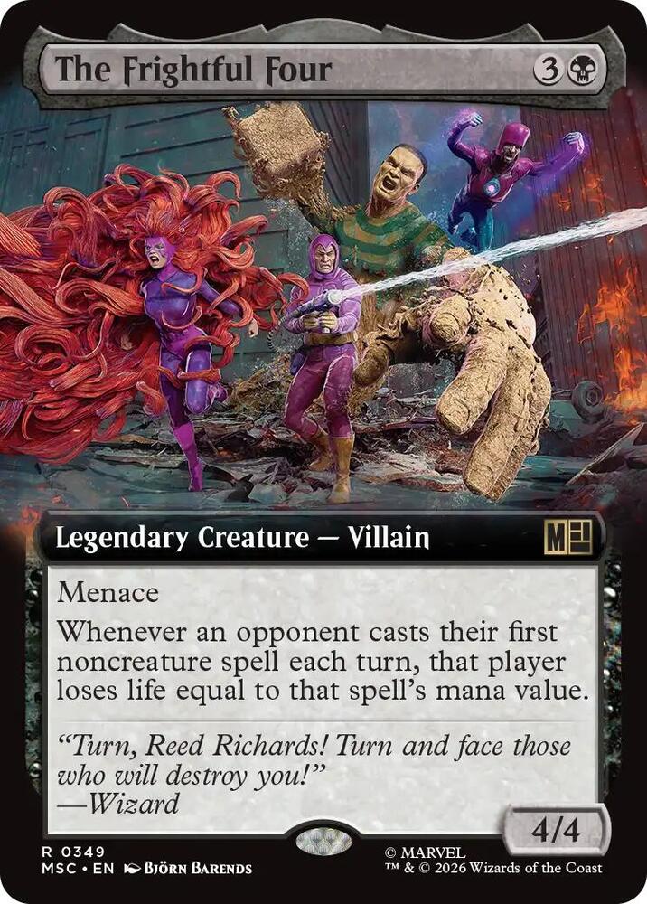 The Frightful Four 349 (Commander: Marvel Super Heroes) - Extended Art