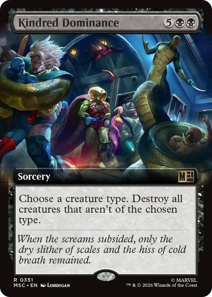 Kindred Dominance Extended Art 351 (Commander: Marvel Super Heroes) - Extended Art