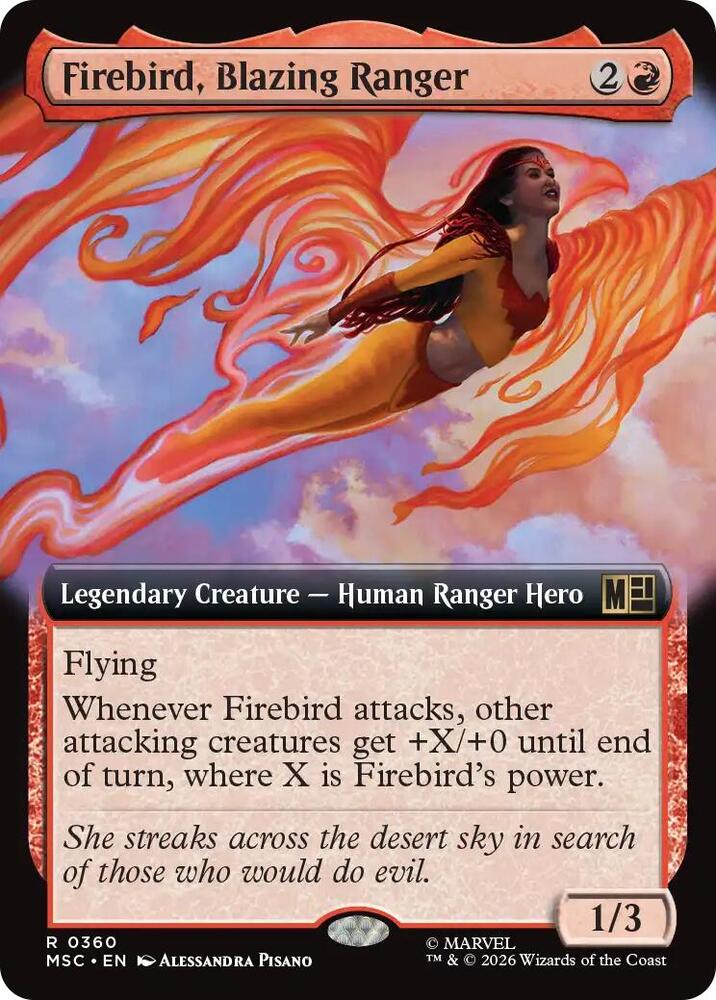 Firebird, Blazing Ranger 360 (Commander: Marvel Super Heroes) - Extended Art