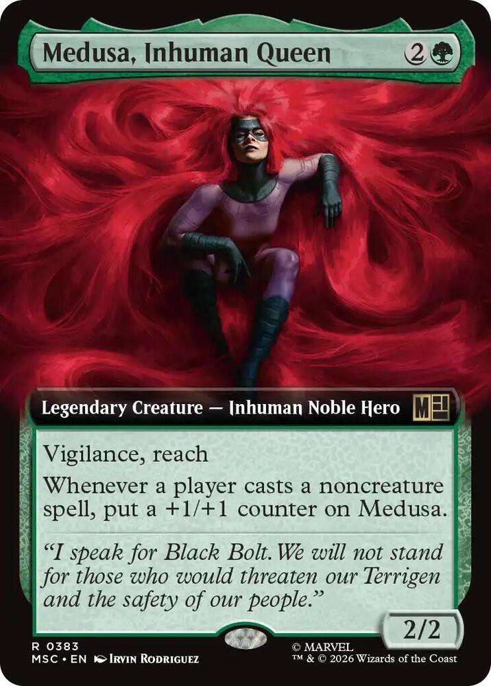 Medusa, Inhuman Queen 383 (Commander: Marvel Super Heroes) - Extended Art