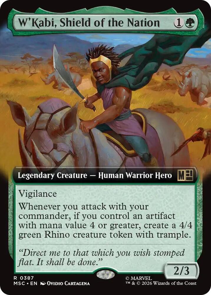W'Kabi, Shield of the Nation 387 (Commander: Marvel Super Heroes) - Extended Art