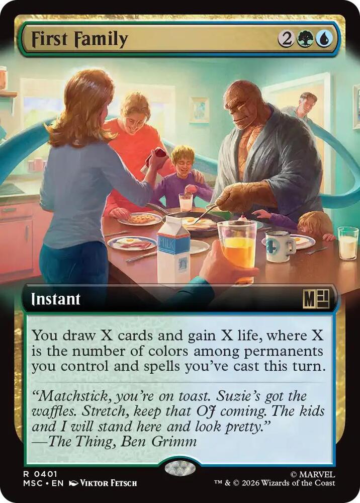 First Family 401 (Commander: Marvel Super Heroes) - Extended Art