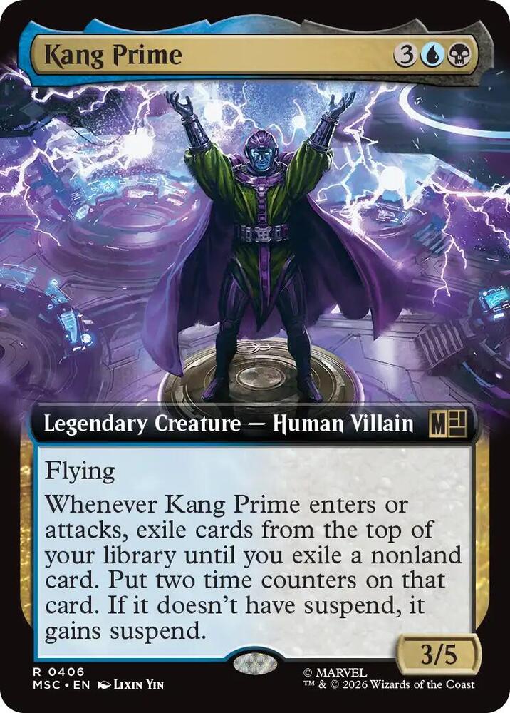 Kang Prime Extended Art 406 (Commander: Marvel Super Heroes) - Extended Art