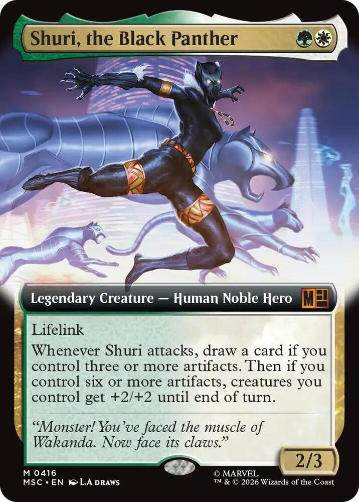Shuri, the Black Panther 416 (Commander: Marvel Super Heroes) - Extended Art