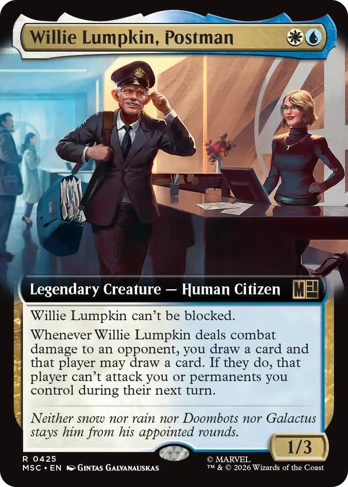 Willie Lumpkin, Postman 425 (Commander: Marvel Super Heroes) - Extended Art