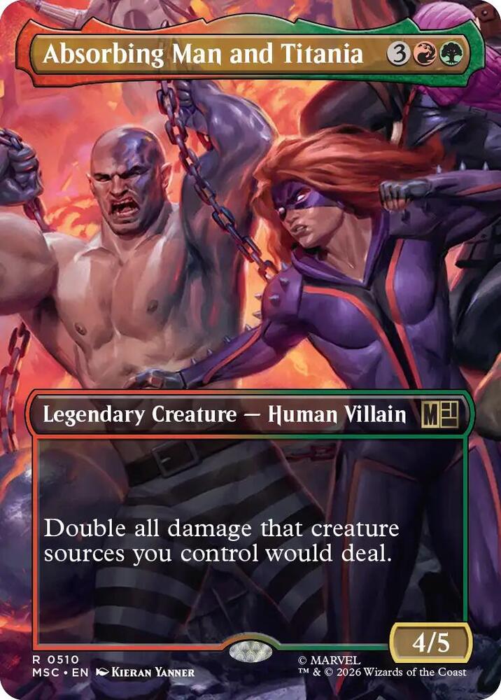 Absorbing Man and Titania 510 (Commander: Marvel Super Heroes) - Borderless