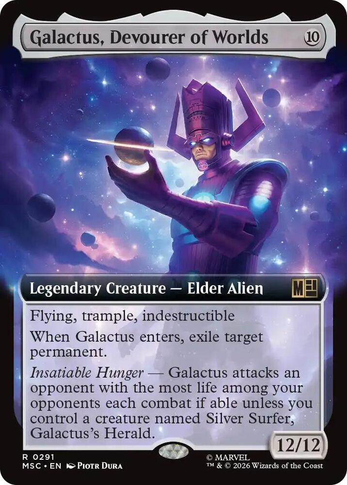 Galactus, Devourer of Worlds 291 (Commander: Marvel Super Heroes) - Extended Art