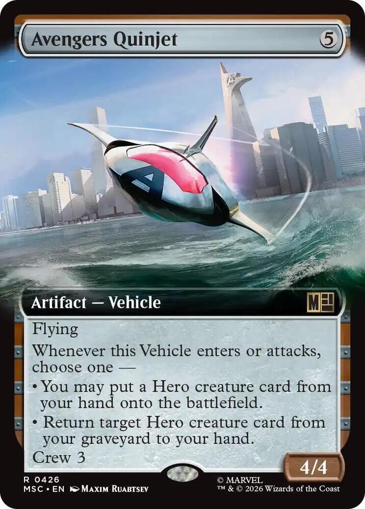 Avengers Quinjet 426 (Commander: Marvel Super Heroes) - Extended Art