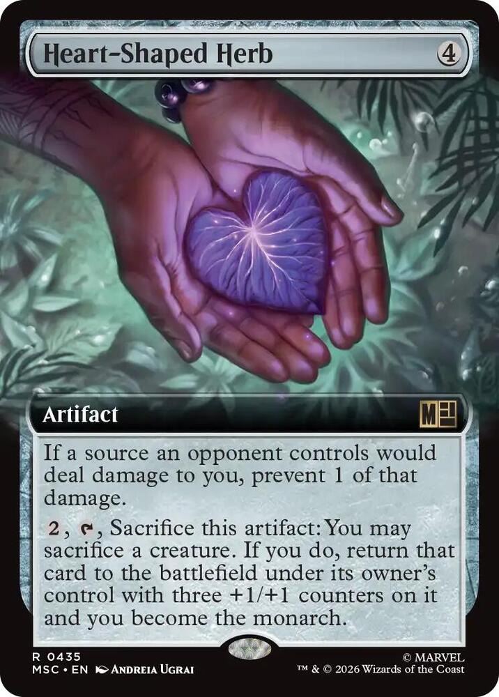 Heart Shaped Herb Extended Art 435 (Commander: Marvel Super Heroes) - Extended Art