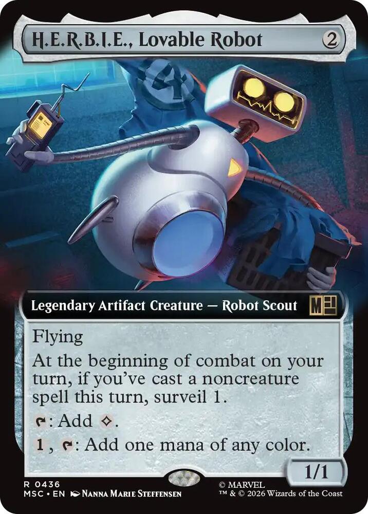 H.E.R.B.I.E., Lovable Robot 436 (Commander: Marvel Super Heroes) - Extended Art