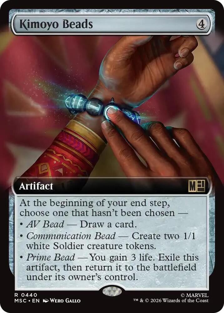 Kimoyo Beads Extended Art 440 (Commander: Marvel Super Heroes) - Extended Art