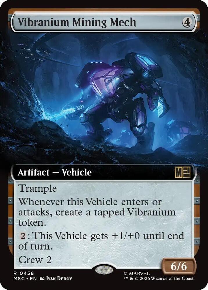 Vibranium Mining Mech 458 (Commander: Marvel Super Heroes) - Extended Art