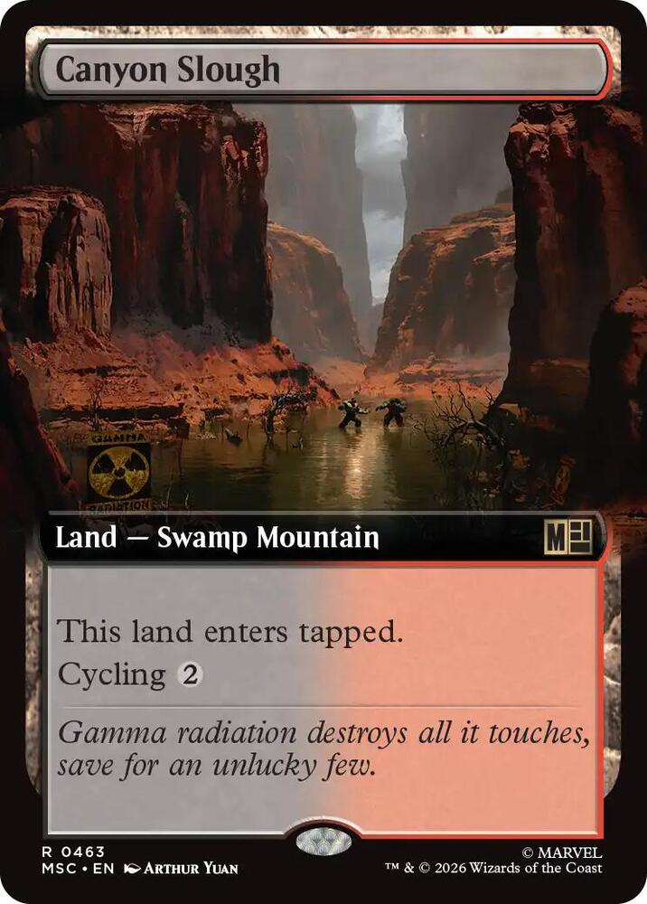 Canyon Slough 463 (Commander: Marvel Super Heroes) - Extended Art