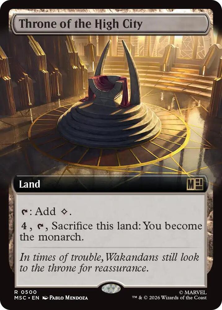 Throne of the High City 500 (Commander: Marvel Super Heroes) - Extended Art
