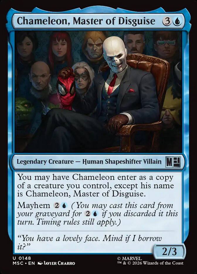 Chameleon, Master of Disguise 148 (Commander: Marvel Super Heroes) - Surge Foil
