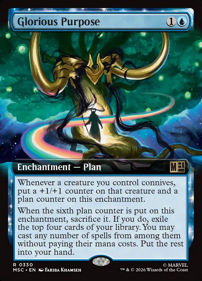 Glorious Purpose 330 (Commander: Marvel Super Heroes) - Extended Art