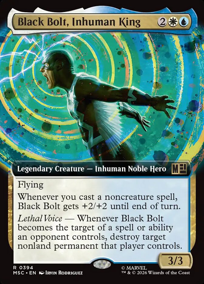Black Bolt, Inhuman King 394 (Commander: Marvel Super Heroes) - Extended Art